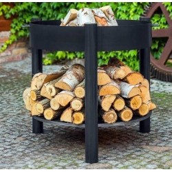 Braciere Viking King e treppiede 80cm con griglia in acciaio inossidabile