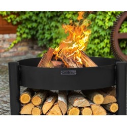 Braciere Viking King e treppiede 80cm con griglia in acciaio inossidabile