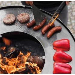 Braciere da giardino Toronto Cook King con Plancha 80cm