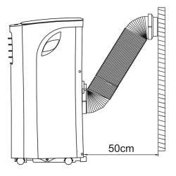 Climatiseur Portable HTW jusqu'à 26 m2 2600W