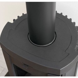 Bronpi Dover 9kW stufa a legna rotonda con pira