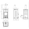 Holzofen mit Wärmerückgewinnung Nordica Extraflame Concita 4.0 13kW
