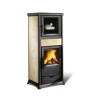 Estufa de leña con horno Nordica Extraflame Rossella más crema de 6,5kW