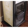 Wood stove with Nordica Extraflame Rossella oven plus 6.5kW cream