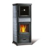 Stufa a legna con forno Nordica Extraflame Rossella più 9.1kW Liberty bordeaux