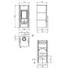 Stein Holzofen Nordica Extraflame Asia BII 4.0 7kW Vulcan
