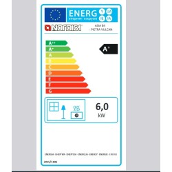 Stufa a legna in pietra Nordica Extraflame Asia BII 4.0 7kW Vulcan