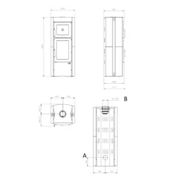 Stufa a legna con forno Nordica Extraflame Ester Evo 9.5kW pietra naturale