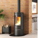 Estufa redonda de leña Nordica Extraflame Marlena 7.5kW hierro fundido