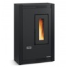 Stufa a pellet ventilata stretta La Nordica Extraflame Luisella 5kW Nero