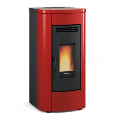 Fogão a pellets ventilado La Nordica Extraflame Klaudia 8kW Bordeaux