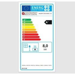 Pastilha de madeira Nordica Extraflame Inserto 80 Wide 2.0 80kW