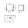 Inserto de madera Nordica Extraflame Inserto 80 Wide 2.0 80kW