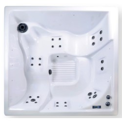 Square NetSpa Wave spa acrílico de 5 plazas