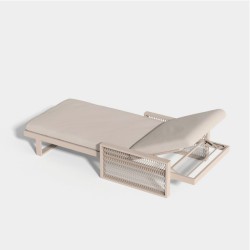 Chaise Longue Vondom The Factory aluminium Ecru