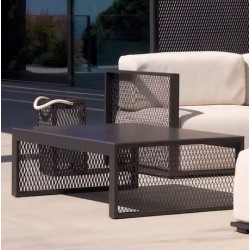 Coffee Table Vondom The Factory aluminium Ecru
