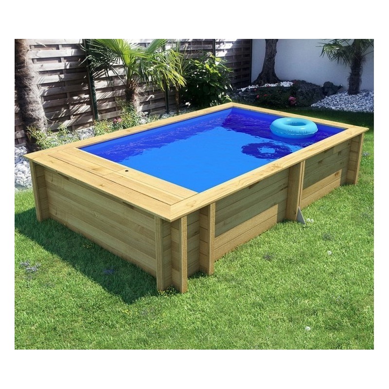 Piscine Pool'N Box Junior en Bois 374x247 BWT myPool Piscine Pool'N Box Junior en Bois 374x247 BWT myPool