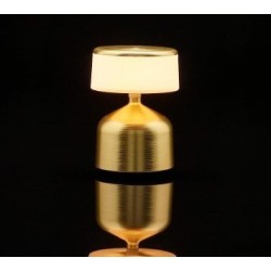 Lampada da tavolo Imagilights Led Demoiselle Piccolo Cilindro Zibellino Oro