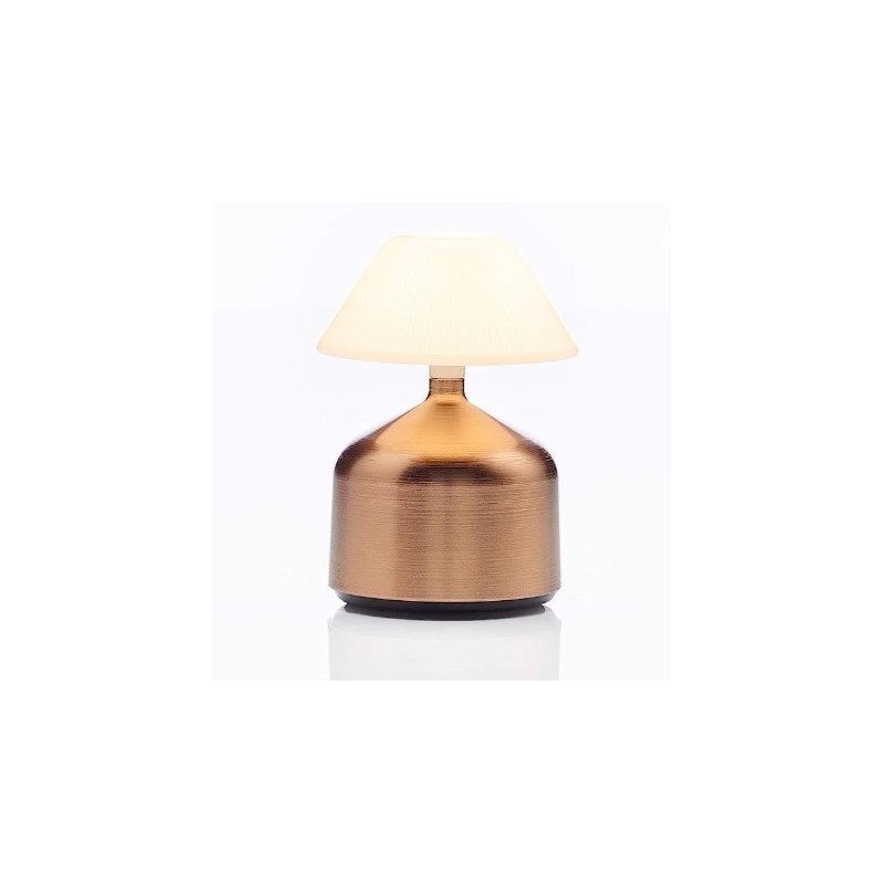 Lampada da tavolo Imagilights Led Maiden Piccola conica sabbia bronzo