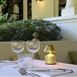 Table Light Imagilights Led Maiden Small Conical Sand Bronze