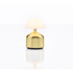 Lampada da tavolo Imagilights Led Maiden Piccola conica sabbia bronzo