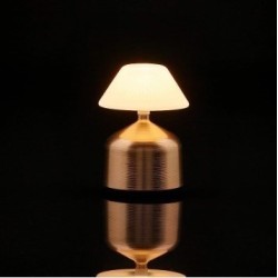 Luz de mesa Imagilights levou donzela pequena areia cônica bronze