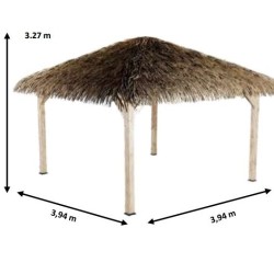 Casetta da giardino Piscina in legno Playa Cover 15.52 m2 Habrita