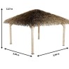 Casetta da giardino Piscina in legno Playa Cover 15.52 m2 Habrita
