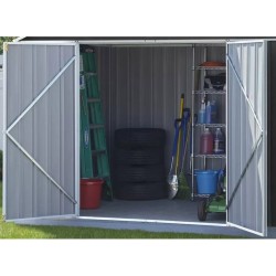 Metall-Gerätehaus Habrita 299x249x h249 Doppelt geneigtes Dach