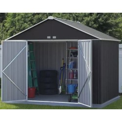 Metall-Gerätehaus Habrita 299x249x h249 Doppelt geneigtes Dach