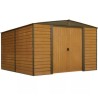 Casetta da giardino in metallo Habrita 313x370xh198 finto legno