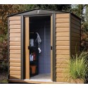 Metal Garden Shed Habrita 193x151xh201 Sliding Doors