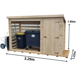 Refugio de bicicleta de madera Habrita 3m3