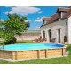 Achteckiger Holzpool Weva 840x489xh146 BWT myPOOL