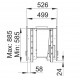 Wood insert Bronpi Cairo 90-D Double Face Vision 14kW with air intake