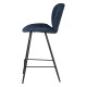 Set van 2 stoelen Werkblad Ania Stof Donkerblauw Base Metal VeryForma