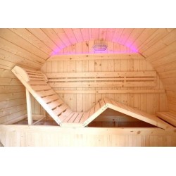 Sauna al aire libre Gaïa Bella 3 lugares Holl's en Epicea