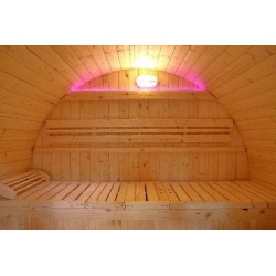 Sauna ao ar livre Gaïa Bella 3 lugares Holl's en Epicea
