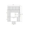 Outdoor sauna Gaïa Luna 6 seater Holl's en Epicea