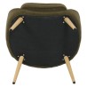 Sessel Fira Lockeneffekt Khaki-Gestell Vollgummibaum VeryForma