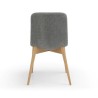 Conjunto de 2 Cadeiras de Jantar Aty tecido cinza claro Base Natural Ash VeryForma