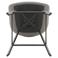 Lot de 2 Chaises plan de travail pivotante Mous Tissu Gris VeryForma