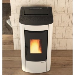 Belüfteter Pelletofen La Nordica Extraflame Sabry Prestige Line 7kW Elfenbein