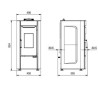 Stufa ventilata a pellet La Nordica Extraflame Sabry Prestige Line 7kW Nero
