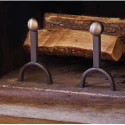 Chenets Promesse Gris Acier Dixneuf Design