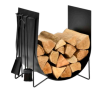 Servant y Log Holder Ekiss Black Frosted Nineteen Design