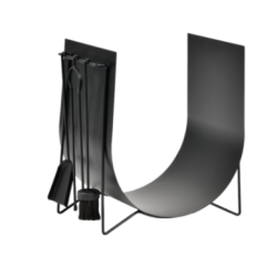 Servo e portatronchi Ekiss Nero Frosted Nineteen Design