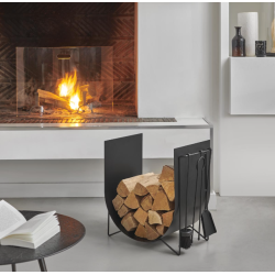 Diener und Holzhalter Ekiss Black Frosted Nineteen Design
