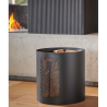 Rack de toras Nubia Black Steel Frosted Nineteen Design