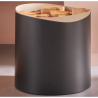 Holzregal Sahara Black Steel Frosted Nineteen Design